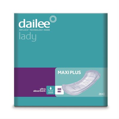 DAILEE LADY MAXI PLUS, paketai, 28 vnt