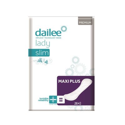 DAILEE LADY PREMIUM SLIM MAXI PLUS, paketai, 28 vnt