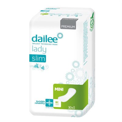 DAILEE LADY PREMIUM SLIM MINI, paketai, 30 vnt