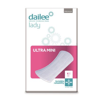 DAILEE LADY PREMIUM ULTRA MINI, itin ploni paketai, 28 vnt