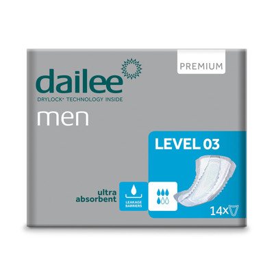 DAILEE MEN įklotai PREMIUM LEVEL 3, 14 vnt