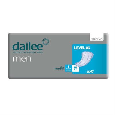 DAILEE MEN įklotai PREMIUM LEVEL 3, 15 vnt