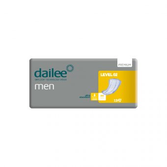 DAILEE MEN PREMIUM LEVEL 2, įklotai vyrams, 15 vnt