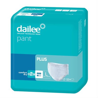 DAILEE PANT PERFORMER PLUS L, sauskelnės kelnaitės, 15 vnt