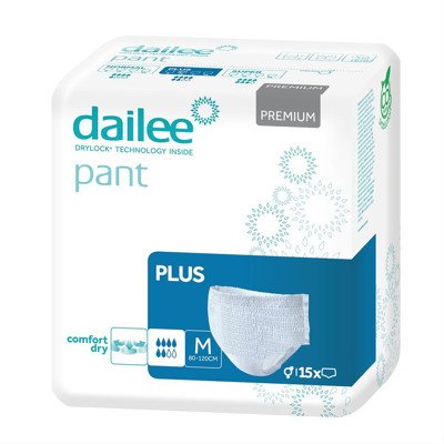 DAILEE PANT PREMIUM PLUS M, sauskelnės-kelnaitės, 15 vnt