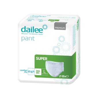 DAILEE PANT PREMIUM sauskelnės-kelnaitės SUPER L, 15 vnt