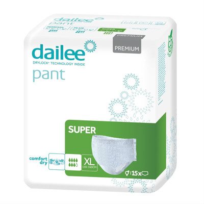 DAILEE PANT PREMIUM SUPER XL, sauskelnės kelnaitės, 15 vnt