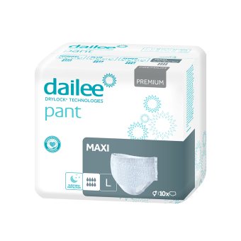 DAILEE PANT sauskelnės kelnaitės PREMIUM MAXI, L dydis, 10 vnt