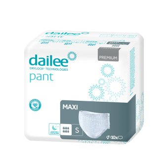 DAILEE PANT sauskelnės kelnaitės PREMIUM MAXI, S dydis, 10 vnt