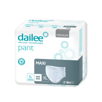 DAILEE PANT sauskelnės kelnaitės PREMIUM MAXI, XL dydis, 10 vnt
