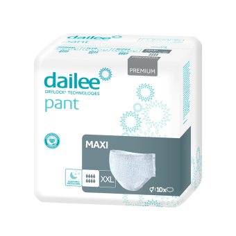 DAILEE PANT sauskelnės kelnaitės PREMIUM MAXI, XXL dydis, 10 vnt
