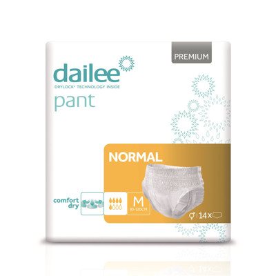 DAILEE PANT sauskelnės-kelnaitės PREMIUM NORMAL M, 75-, 14vnt., 125 cm