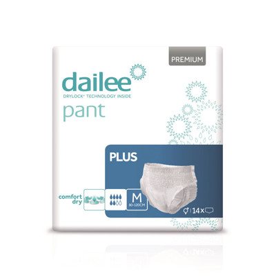 DAILEE PANT sauskelnės-kelnaitės PREMIUM PLUS M, 80-, 14 vnt., 120 cm