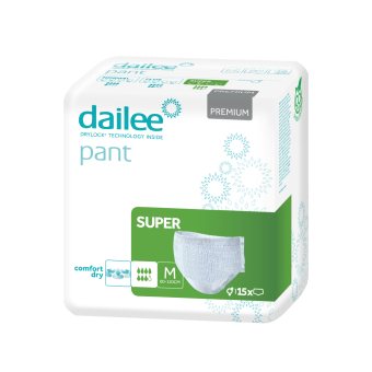 DAILEE PANT sauskelnės kelnaitės PREMIUM SUPER M, 15 vnt