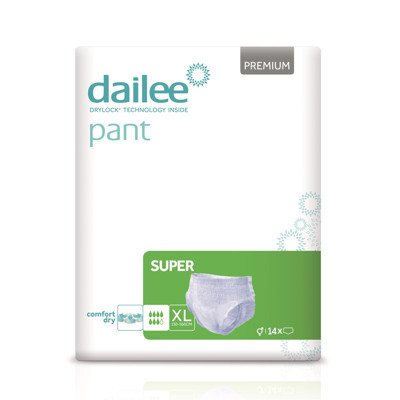DAILEE PANT sauskelnės-kelnaitės PREMIUM SUPER XL 120-, 14 vnt., 175 cm