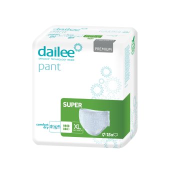 DAILEE PANT sauskelnės kelnaitės PREMIUM SUPER XL, 15 vnt