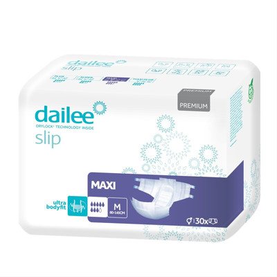 DAILEE SLIP PREMIUM MAXI M, sauskelnės suaugusiems, 30 vnt