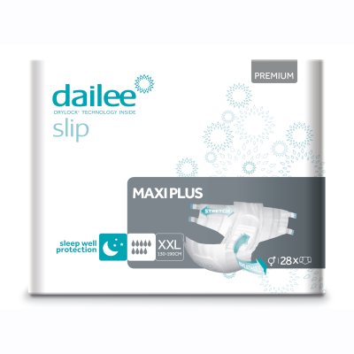 DAILEE SLIP PREMIUM MAXI PLUS anatominės sauskelnės XXL N28