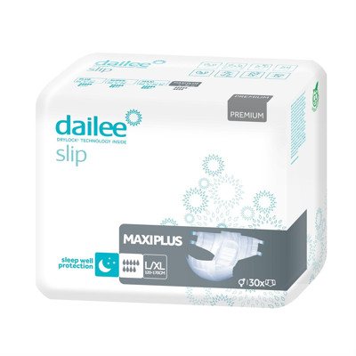 DAILEE SLIP PREMIUM MAXI PLUS L/XL, sauskelnės suaugusiems, 30 vnt