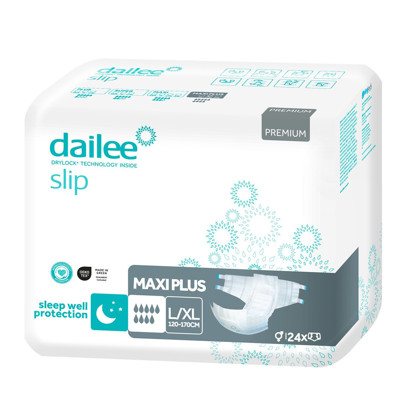 DAILEE SLIP PREMIUM MAXI PLUS, sauskelnės, L/XL dydis, 24 vnt