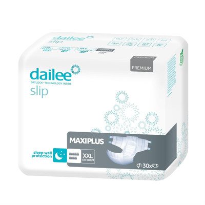 DAILEE SLIP PREMIUM MAXI PLUS XXL, sauskelnės suaugusiems, 30 vnt