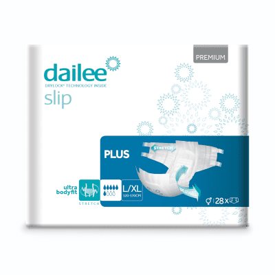 DAILEE SLIP PREMIUM PLUS anatominės sauskelnės L/X N28