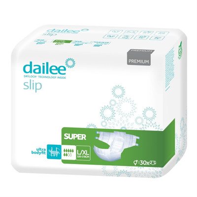 DAILEE SLIP PREMIUM SUPER L/XL, sauskelnės suaugusiems, 30 vnt