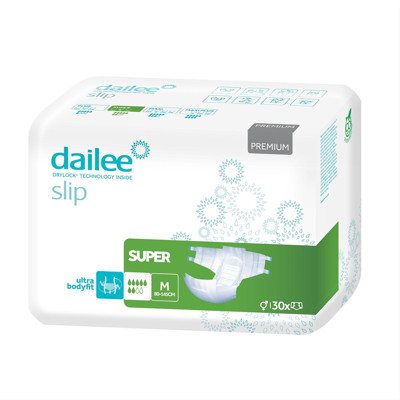 DAILEE SLIP PREMIUM SUPER M, sauskelnės suaugusiems, 30 vnt