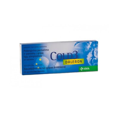 Daleron Cold3 325 mg/30 mg/15 mg plėvele dengtos tabletės N24