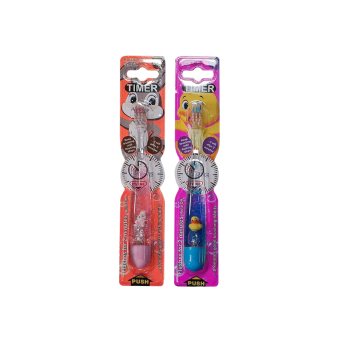 Dantų šepetėlis ANIMAL FRIENDS Timer 3-. vaikams Twinklers, 1 vnt., 6 m