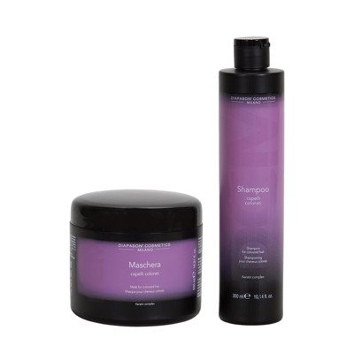 DCM rinkinys dažytiems plaukams - kaukė, ir šampūnas, 300ml, 500 ml