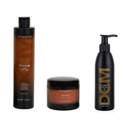 DCM top rinkinys garbanotiems plaukams – kaukė, šampūnas 300ml, pienelis 200ml, 500 ml