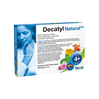 Decatyl Natural pastilės N12