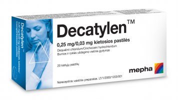 DECATYLEN 0,25 mg/0,03 mg kietosios pastilės N20