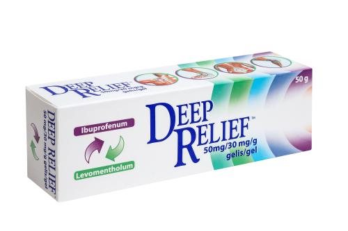Deep Relief 50 mg/30 mg/g gelis, 50 g