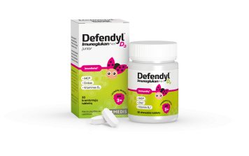 DEFENDYL Imunoglukan P4H D3 junior (aviečių sk.) kramtomosios tabletės N30