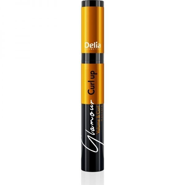 DELIA blakstienų tušas GLAMOUR CURL-UP, juodos spalvos, 11 ml