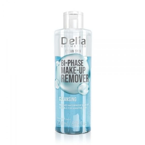 DELIA dvifazis makiažo valiklis CLEAN SKIN BI-PHASE, 200 ml