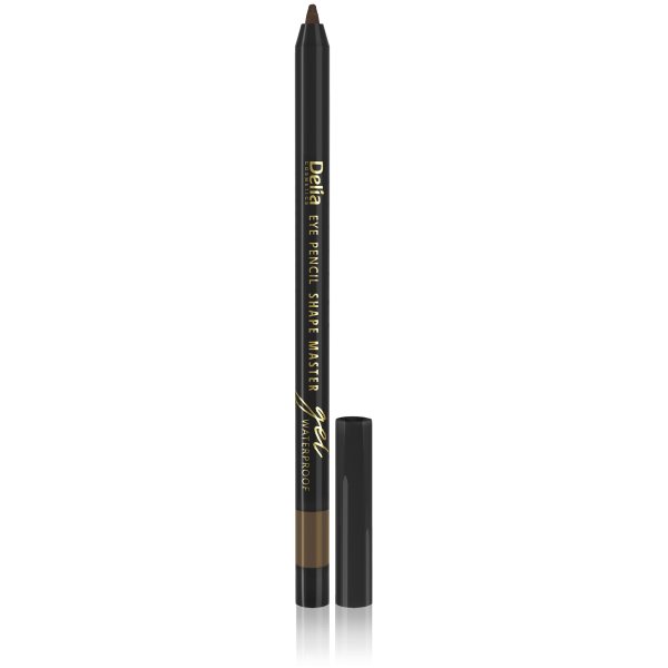 DELIA gelinis akių pieštukas WATERPROOF, rudas, 3 g