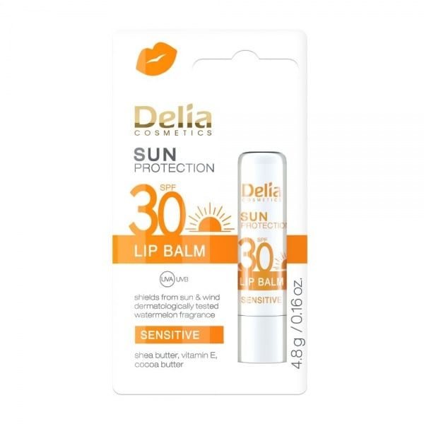 DELIA lūpų balzamas, SPF30, 4.8 g