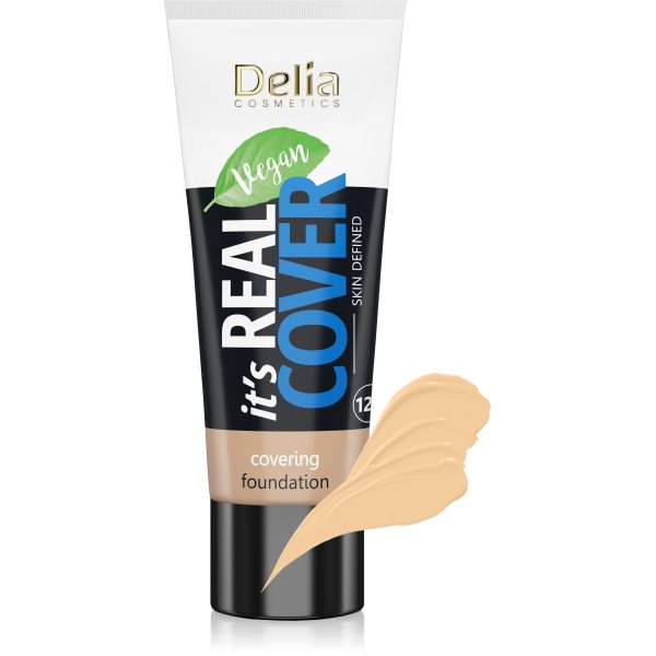 DELIA makiažo pagrindas REAL COVER, Nr. 202, 30 ml