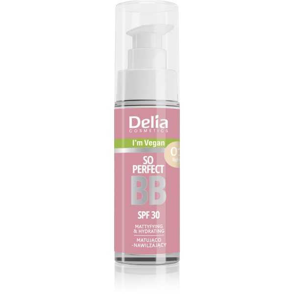 DELIA tonuojantis BB kremas SO PERFECT, Nr. 01, 30 ml