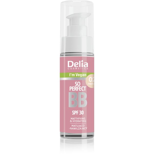 DELIA tonuojantis BB kremas SO PERFECT, Nr. 02, 30 ml
