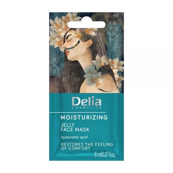 DELIA veido kaukė MOISTURIZING JELLY FACE MASK, 8 ml