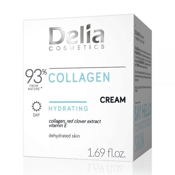 DELIA veido kremas su COLLAGEN HYDRATING, 50 ml