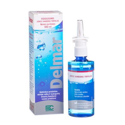 DELMAR, fiziologinis nosies purškalas, 100 ml