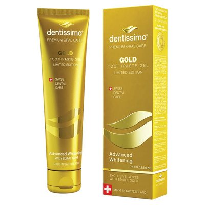DENTISSIMO ADVANCED WHITENING GOLD, dantų pasta, 75 ml