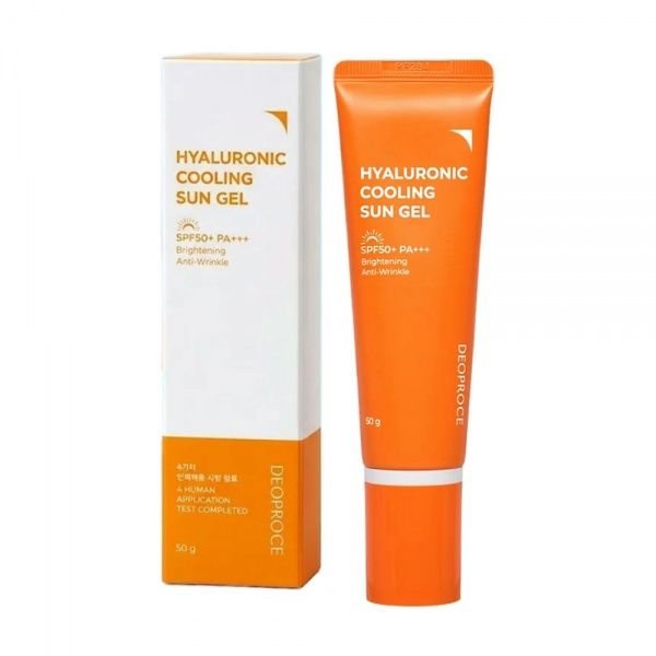 DEOPROCE apsauginė veido ir kūno želė nuo saulės HYALURONIC COOLING, SPF50+, 50 ml