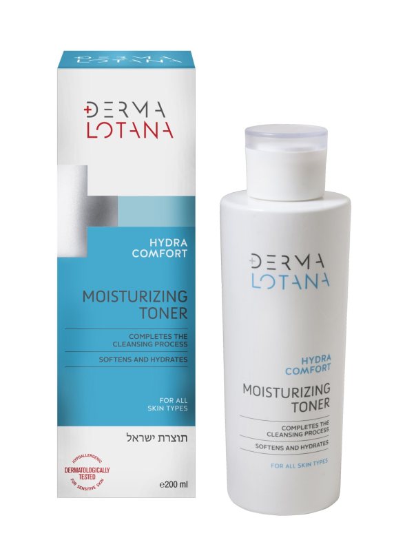 DERMA LOTANA Drėkinamasis tonikas visų tipų odai HYDRA COMFORT, 200 ml