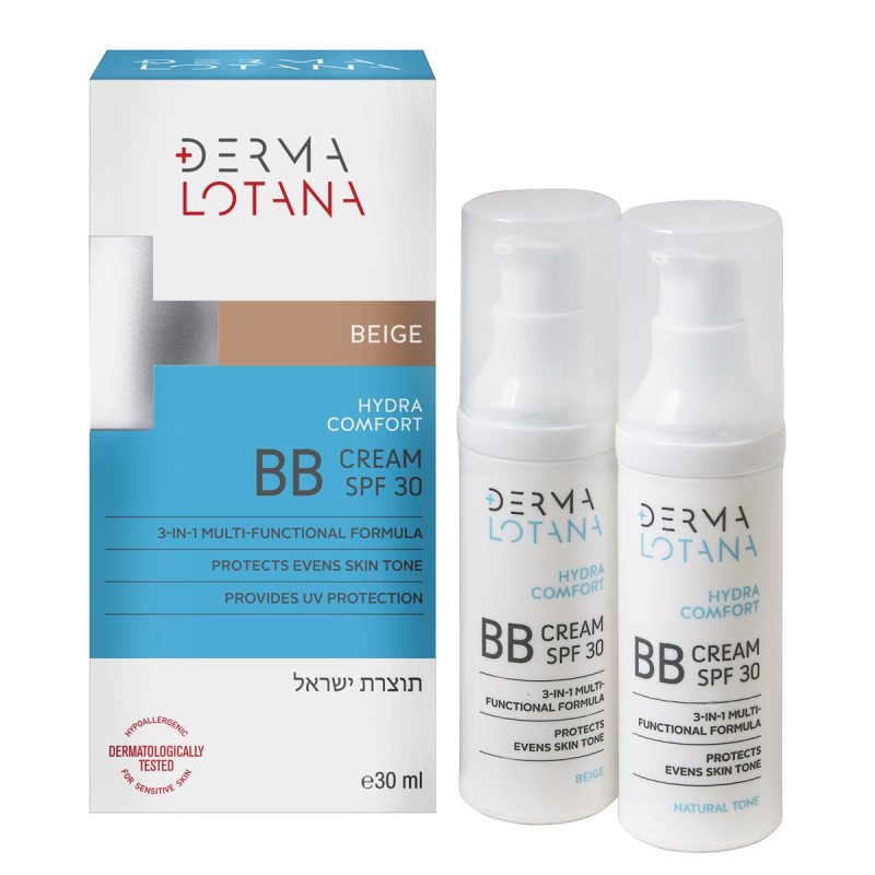 DERMA LOTANA HYDRA COMFORT BB BEIGE KREMAS SU ATSPALVIU, 30 ml